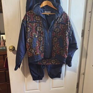 Westbound Blue Track suit with Jogger Style large petite